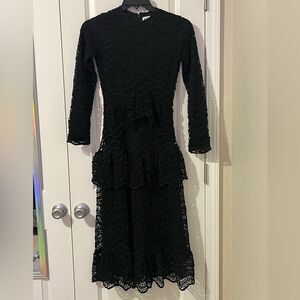 Black Lace Dress Size: S